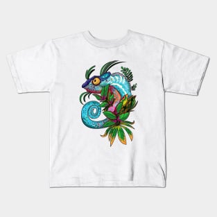 Rainbow Chameleon Kids T-Shirt